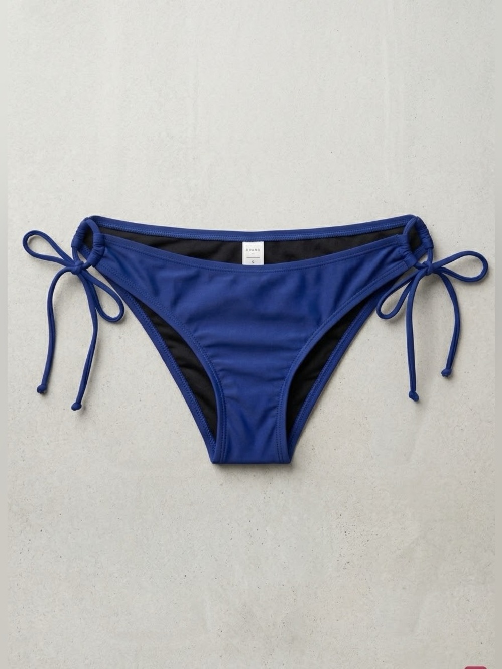 HALCURT Navy Blue Side Tie Bikini Bottoms Small NWT
